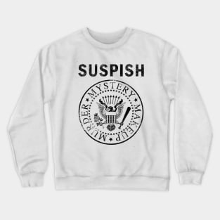 Bailey Sarian Suspish Murder Mystery Makeup black Crewneck Sweatshirt